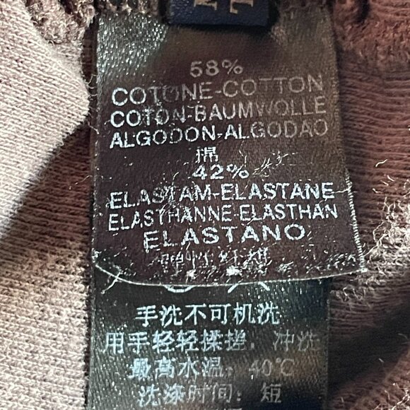 Men's Zegna Sport Chocolate Brown Soft Long Sleeve Jersey-Medium - Picture 4 of 8